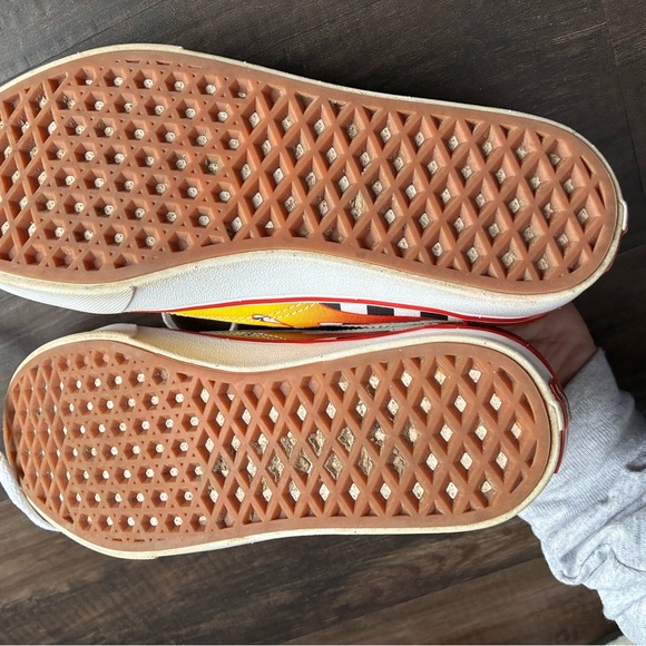 Vans Kids Vibrant Red and Yellow Sneakers - Picture 5 of 5